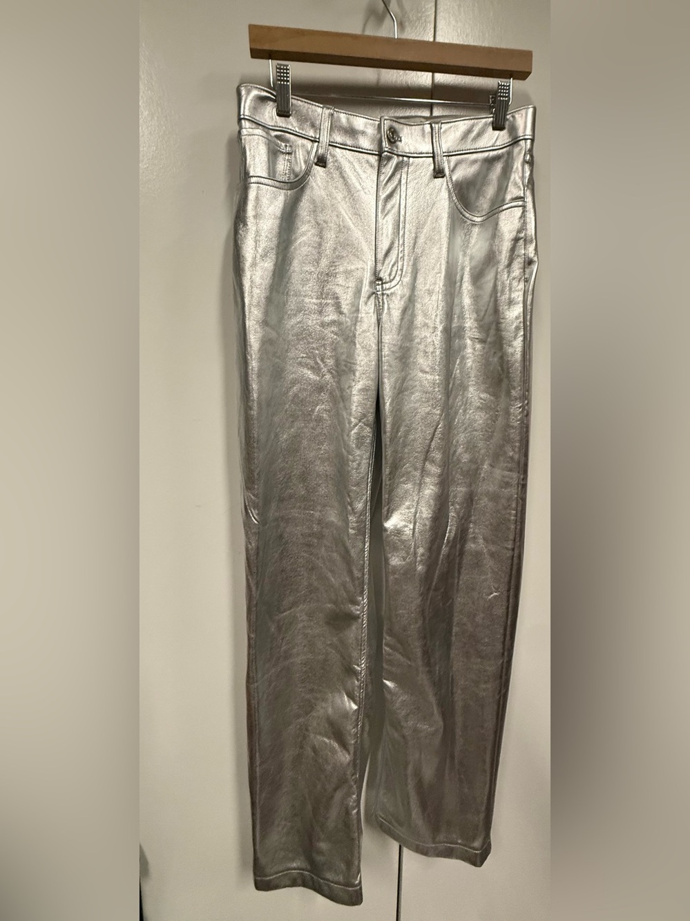 Abercrombie & Fitch Metallic silver pants - tin man, superhero, New Year’s Eve
